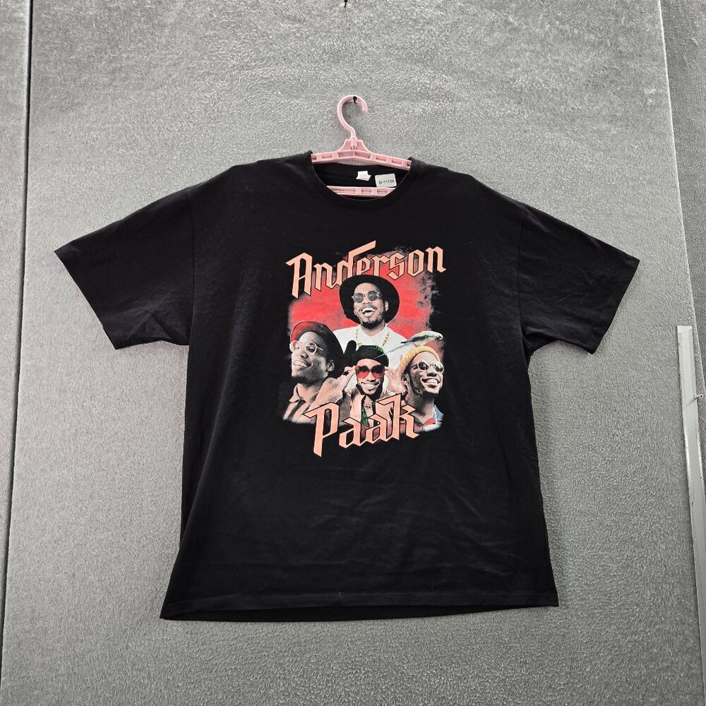 Anderson Paak Men Shirt 2XL Black Band The Malibu Tour Concert Tee